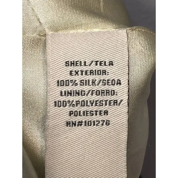 eci New York Dress Womens 10 Blue Silk Sleeveless Navy Ruffle Sheath‎ Floral - Picture 6 of 6